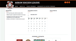 Desktop Screenshot of akronsoccerleague.com